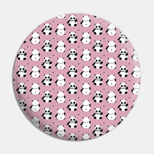 Panda Girl Neck Gator Funny Pandas Pin