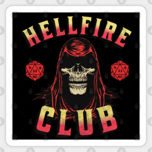 Hellfire Club Retro - Hellfire Club - Sticker | TeePublic