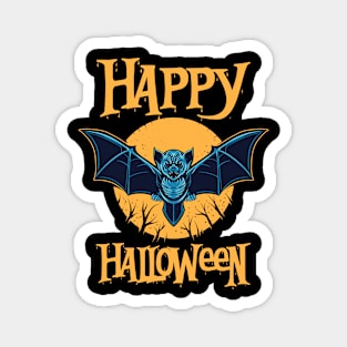 Happy Halloween Bat Magnet