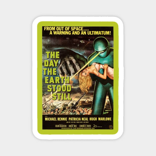 The Day The Earth Stood Still Full Color Magnet by Invasion of the Remake