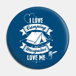 I Love Camping Pin