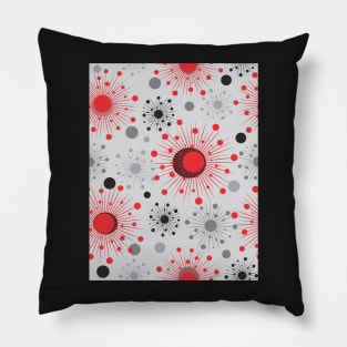 Retro Atomic Boomerang Pillow