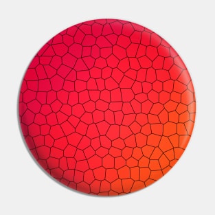 Red Dragon Scales Ombre Design Pin