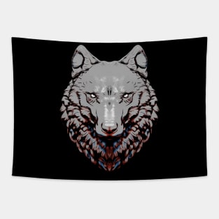 Lone Wolf Rider Tapestry