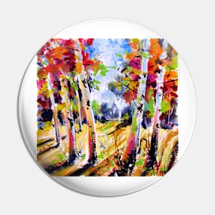 Autumn trees II Pin