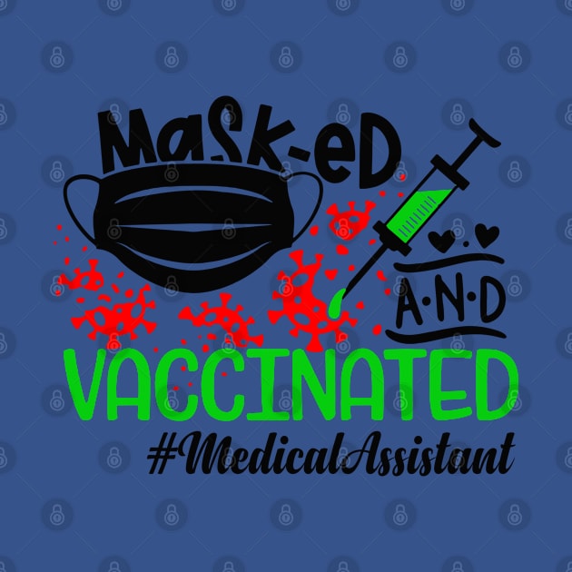 Masked and Vaccinated Medical Assistant by dreadtwank