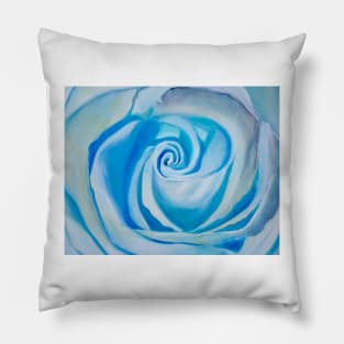 Blue Rose Pillow