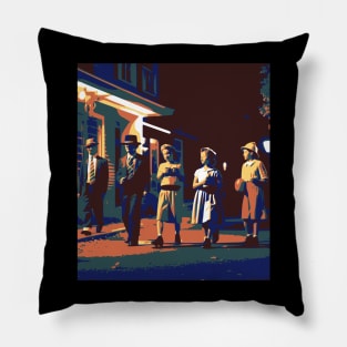 Mid-Century Trick or Treating Pillow