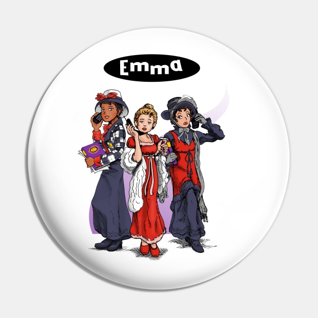 Emma is Clueless Pin by joshthecartoonguy