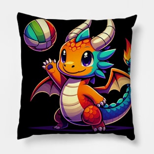 Rufie the Dragon - Volleyball #4 Pillow