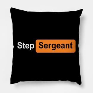 Step Sergeant orange Pillow