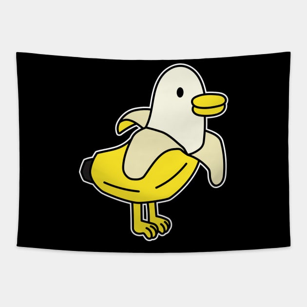 Banana Duck Tapestry by rudypagnel