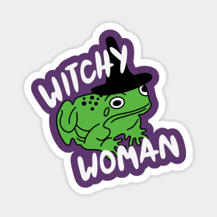 Witchy Woman Frog Magnet