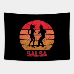 Salsa Sunset Dancing Design Tapestry