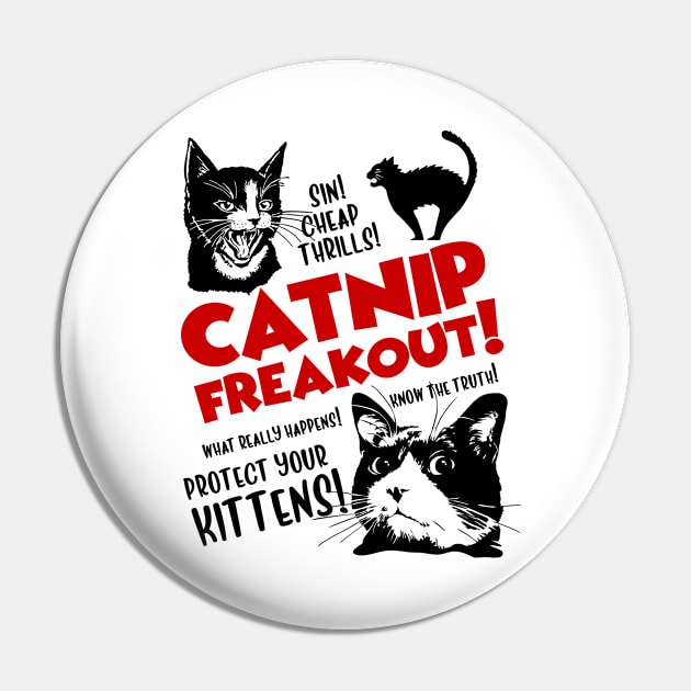 Catnip freakout Pin by My Happy-Design