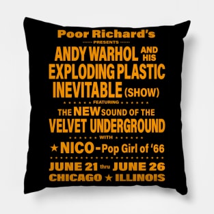 Exploding Plastic Inevitable Pillow