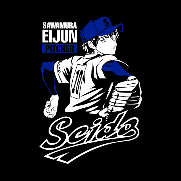 Eijun Sawamura - Diamond No Ace by hnmarart