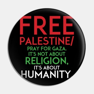 Free for Palestine Pin