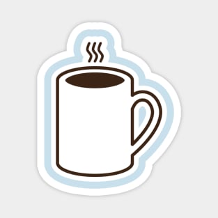 vector illustration of a cup of hot coffee Magnet