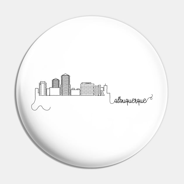 Albuquerque City Signature Pin by kursatunsal
