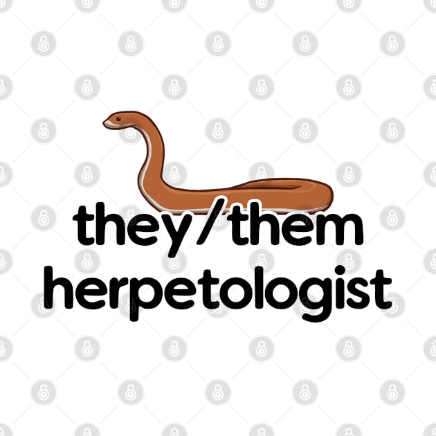 They/Them Herpetologist - Snake Design by Nellephant Designs