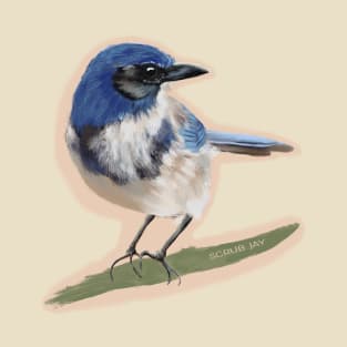 Scrub Jay Painting T-Shirt