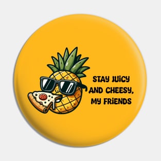 Pineapple Pizza Party Pin