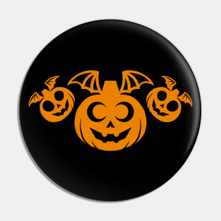 Vampire Pumpkin Flock Pin