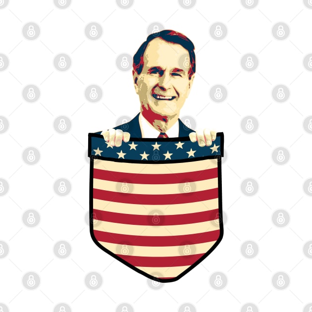 George H W Busch In My Pocket by Nerd_art