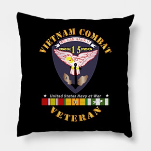 Vietnam Cbt Vet - Navy Coastal Div 15 - Swift w SVC Pillow