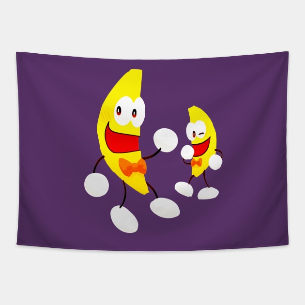 Funny Banana Tapestry by BrunoMaxey