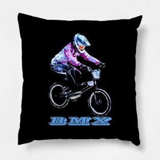 bmx racing Pillow