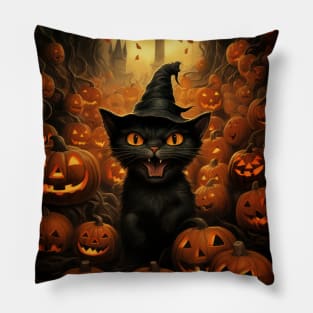 Trick Or treat - Scary Cat Pillow