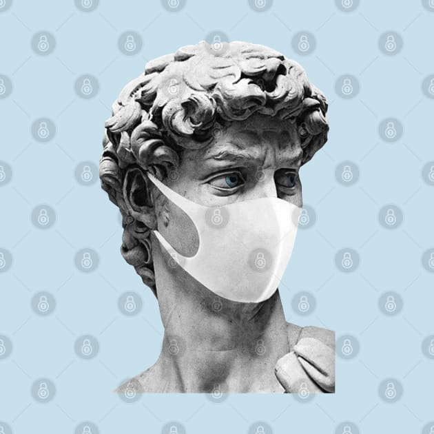 Statue of David in quarantine by Closeddoor