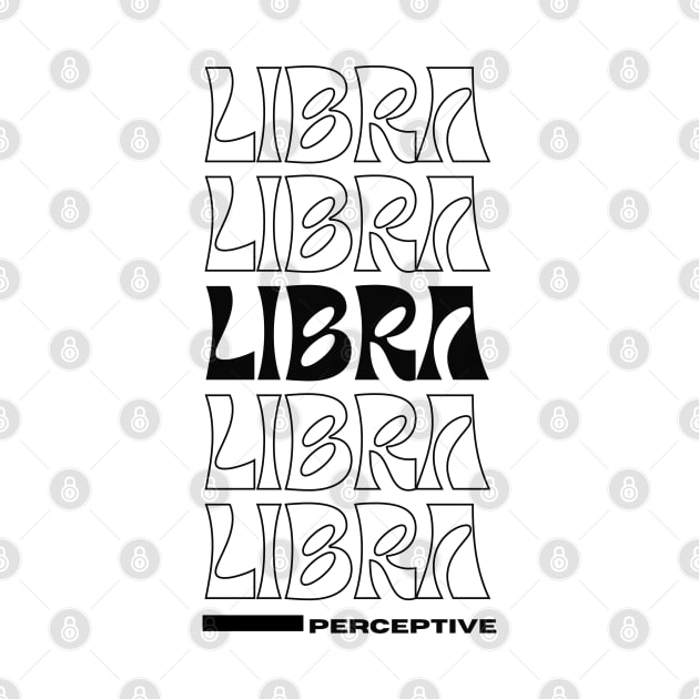 Libra retro graphic design by Juliet & Gin