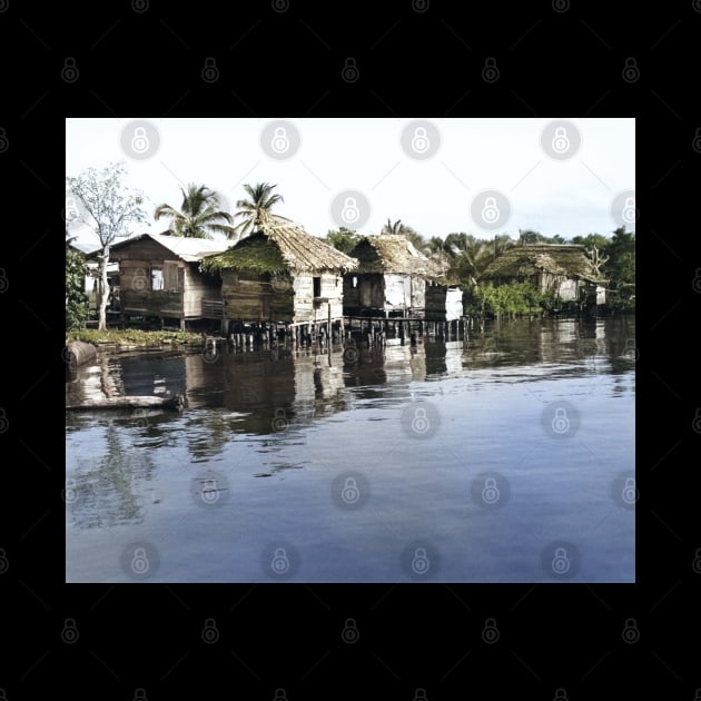 Colorized Vintage Photo of Puerto Barrios by In Memory of Jerry Frank