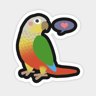 Pineapple Green Cheek Conure Magnet