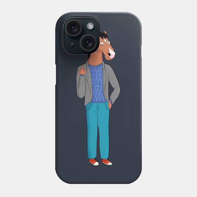 More Horse Than A Man (BoJack Horseman) Phone Case by Sylverstone Khandr