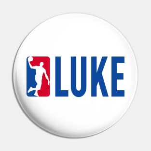 Luke NBA Basketball Custom Player Your Name T-Shirt Pin