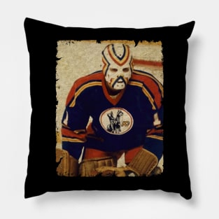 Denis Herron, 1976 in Kansas City Scouts (86 GP) Pillow