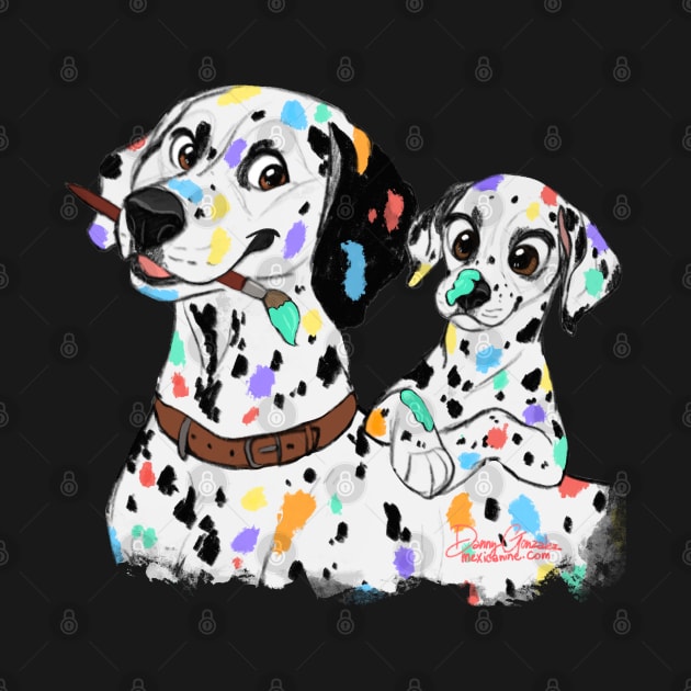 Painted Dalmatians by mexicanine