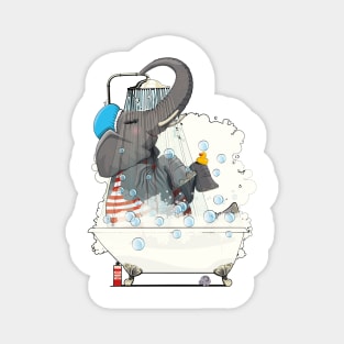 Elephant in the Bath Magnet