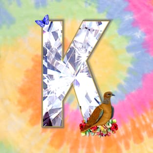 Name Initial Letter K and Dove T-Shirt