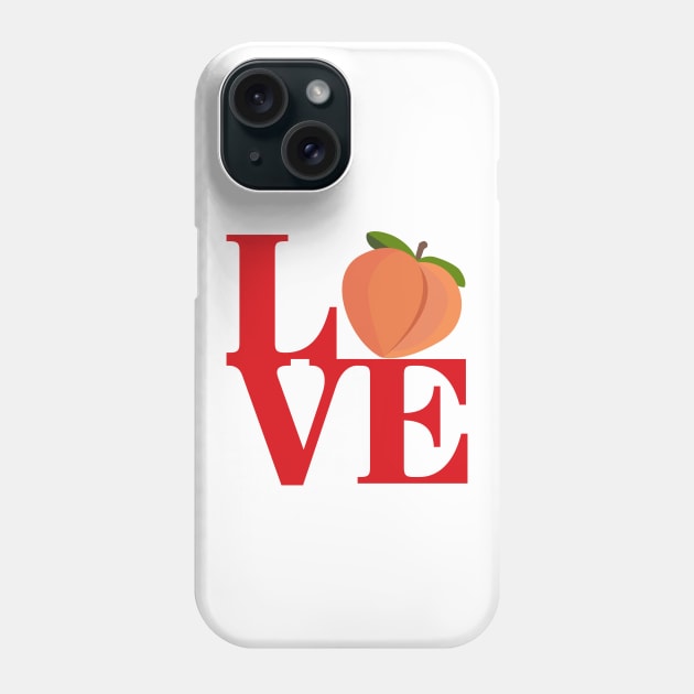 Love Peach Emoji Phone Case by byfab