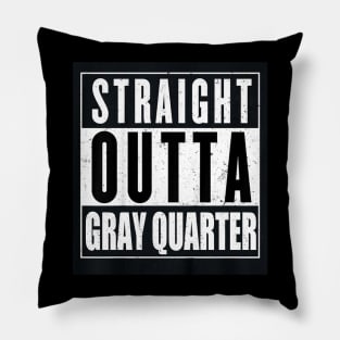 Gray Quarter Pillow