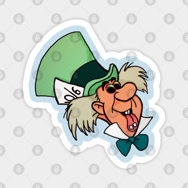 Tab Hatter - Mad Hatter, Alice In Wonderland. Magnet by brooklynmpls