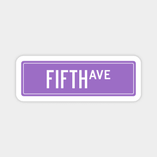 Fifth ave purple Magnet