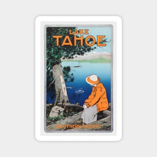 Lake Tahoe Vintage Travel Poster 1923 Magnet