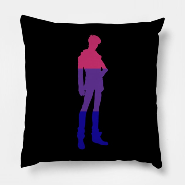 Bi Flag Lance McClain Pillow by Not Like The Otters