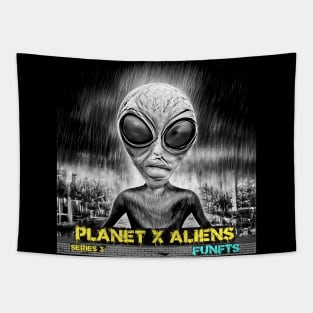 Funny Alien Neighbor Sci Fi Humor Tapestry